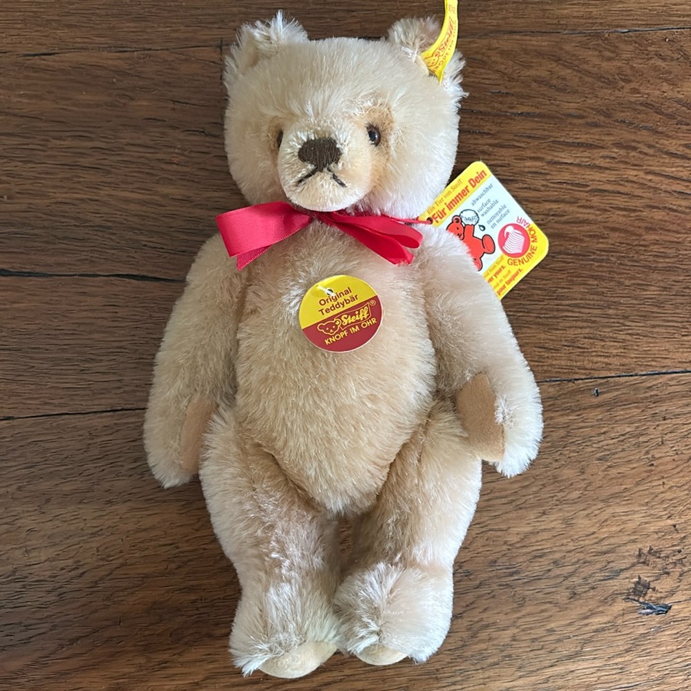 Steiff Original Teddy Bear jointed poseable 10” standing Vintage